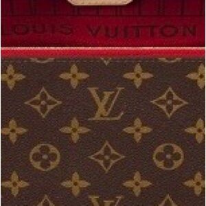 Authentic, Louis Vuitton Brown and Gold Monogram Canvas